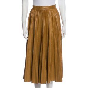 Gucci Midi Length 100% Leather Skirt